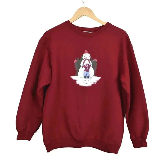 Northern Reflections Holiday Christmas Sweater Sweatshirt Winter  Snowman Small - Picture 1 of 8